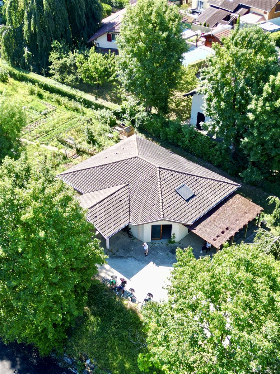 Le club-house vu du ciel